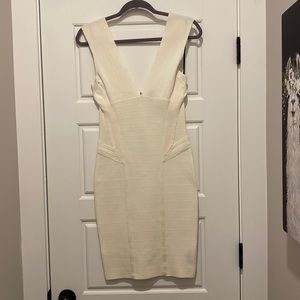 White bodycon dress